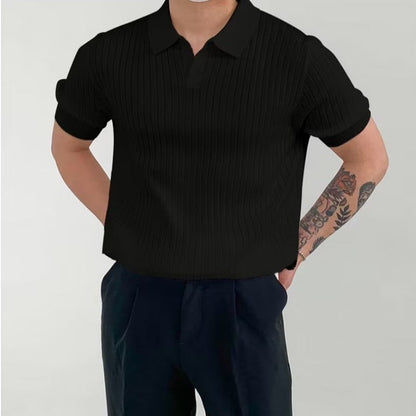 Men's Cotton-Blend V-Neck Shirt