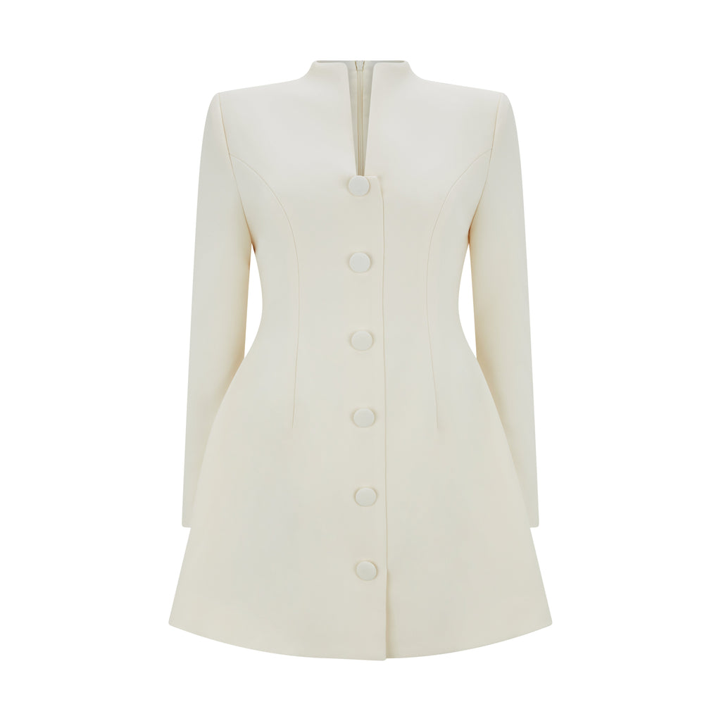 The Luxe Long Sleeve Button Down Dress